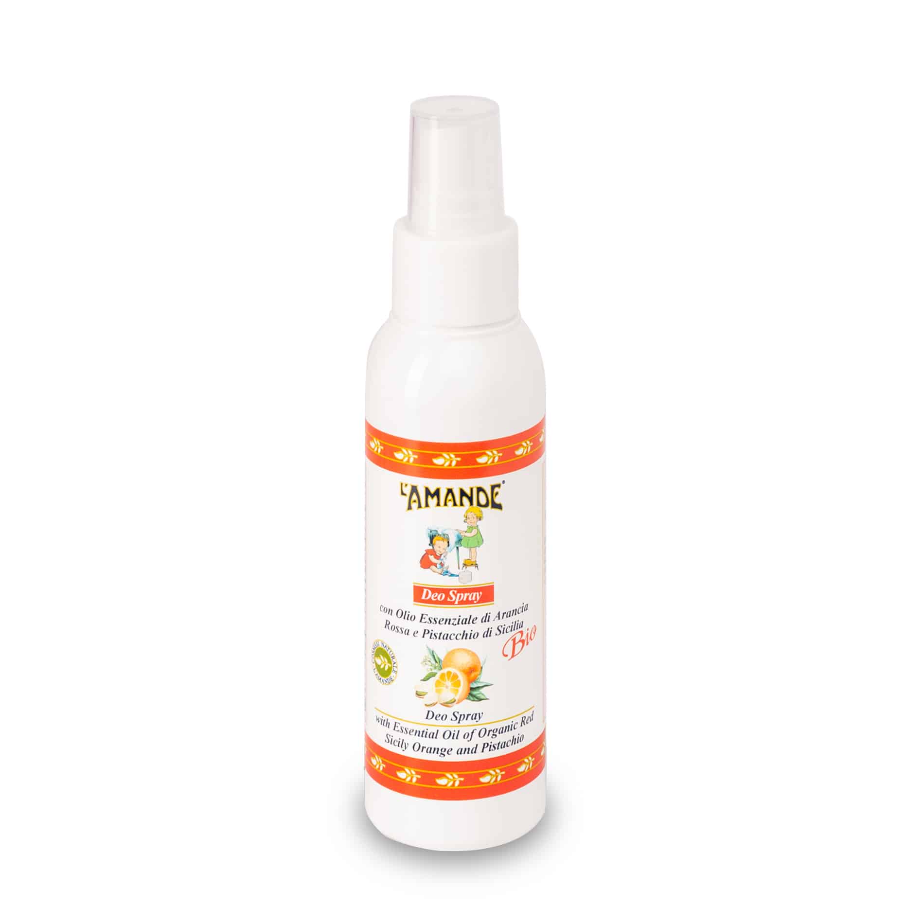 L'amande Deo Spray Arancia rossa e Pistacchio di Sicilia Nuova