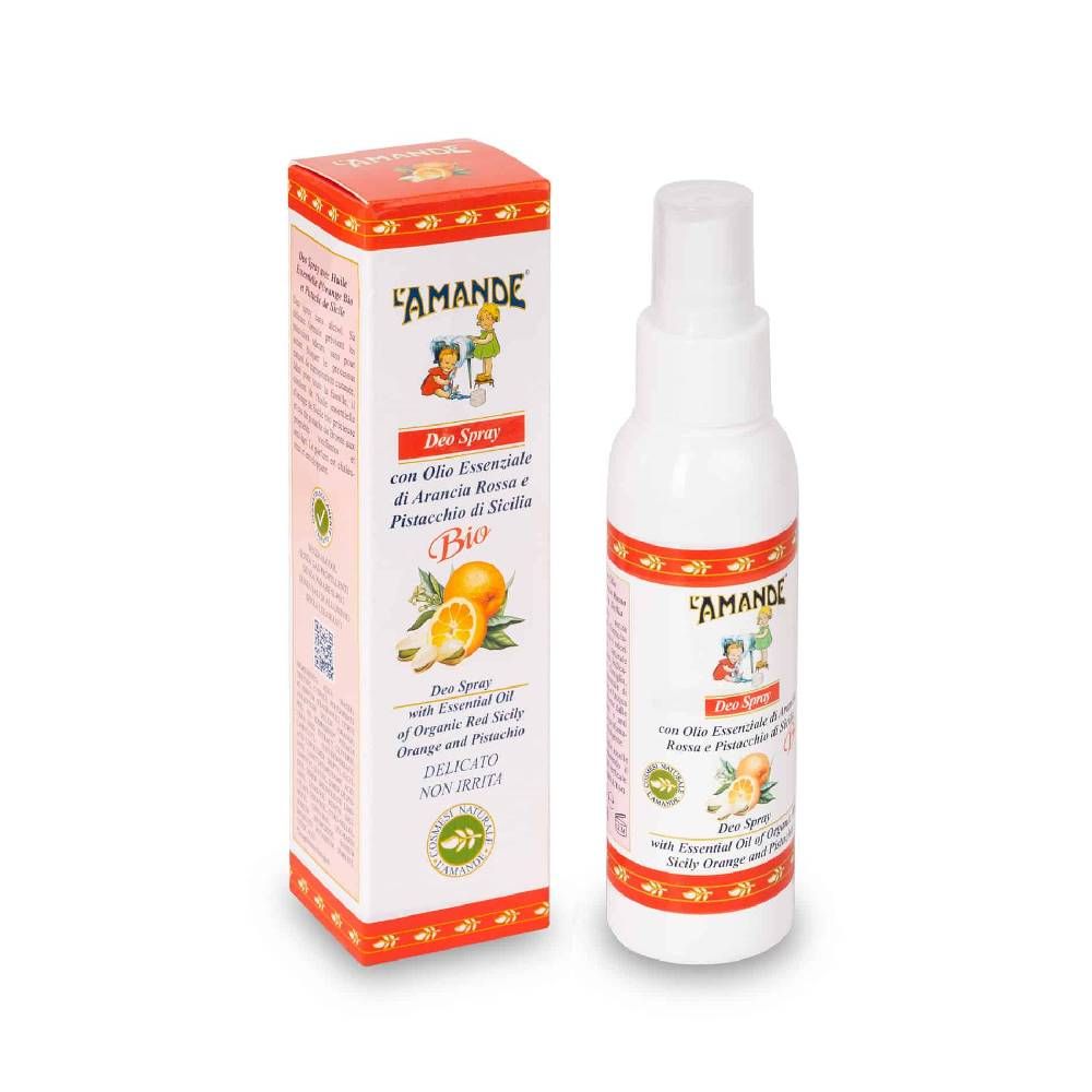 L'amande Deo Spray Arancia rossa e Pistacchio di Sicilia Nuova