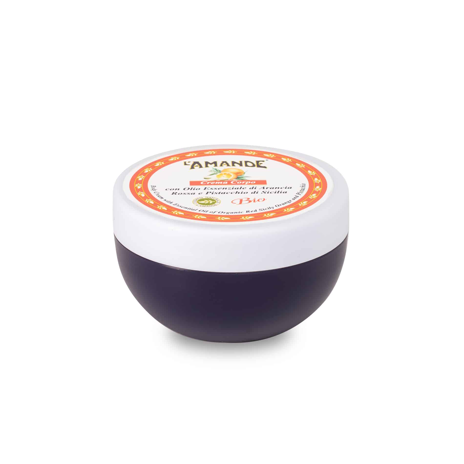 L'amande Crema corpo Arancia rossa e Pistacchio di Sicilia Offerta Anniversario