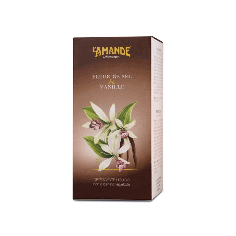 L'amande Detergente liquido Fleur de Sel & Vanille Sostegno trimestrale