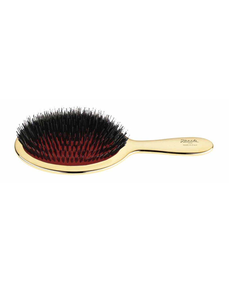 Janeke Spazzola dorata con setole e rinforzo nylon bianco - cod. AUSP23M Sconti questo mese