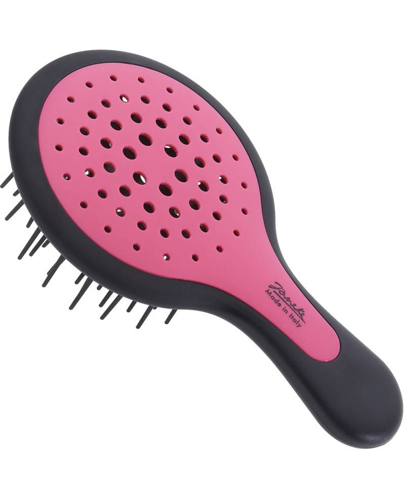 Janeke Mini Superbrush Rosa e manico Nero - 71SP220NER RSA Sottocosto