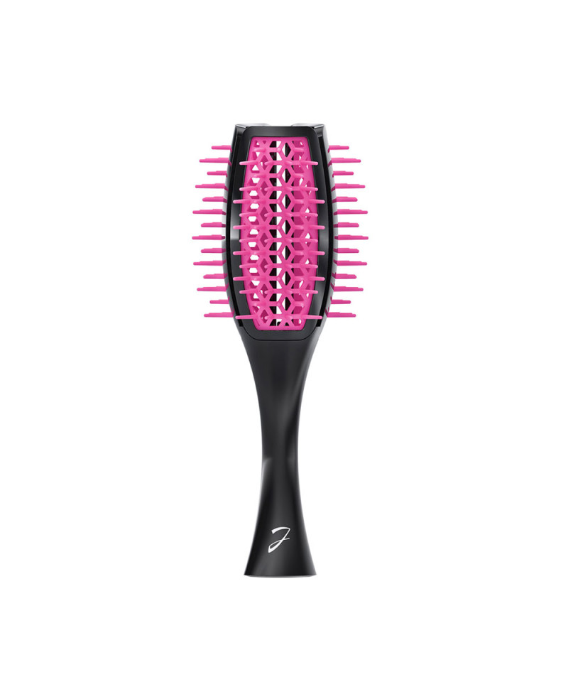 Janeke Spazzola Tulip ventilata, più volume nei capelli, bicolore nero e fucsia - cod. SP503 NF Offerta esclusiva