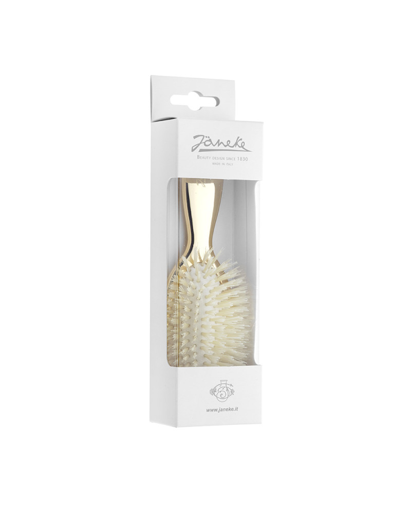 Janeke Spazzola piccola, dorata, con setole e rinforzo nylon - cod. AUSP21M Lightning offer