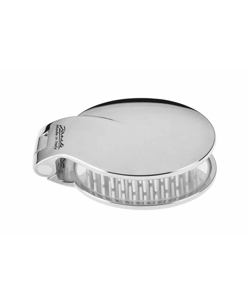 Janeke Spazzola pieghevole con specchio 70x50mm, colorazione argento - cod. CRSP03 Offerte speciali