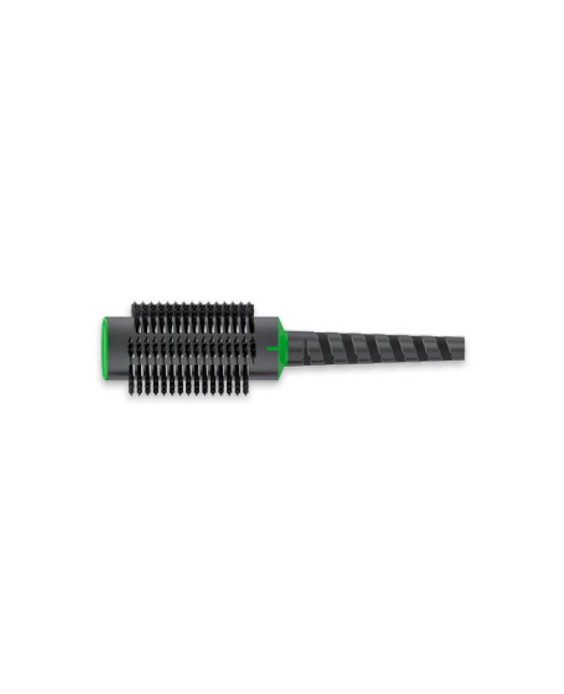 Janeke Spazzola termica tonda Spiral, colorazione nera e verde, diametro 65 - cod. SP514C-ALM Negozi Online