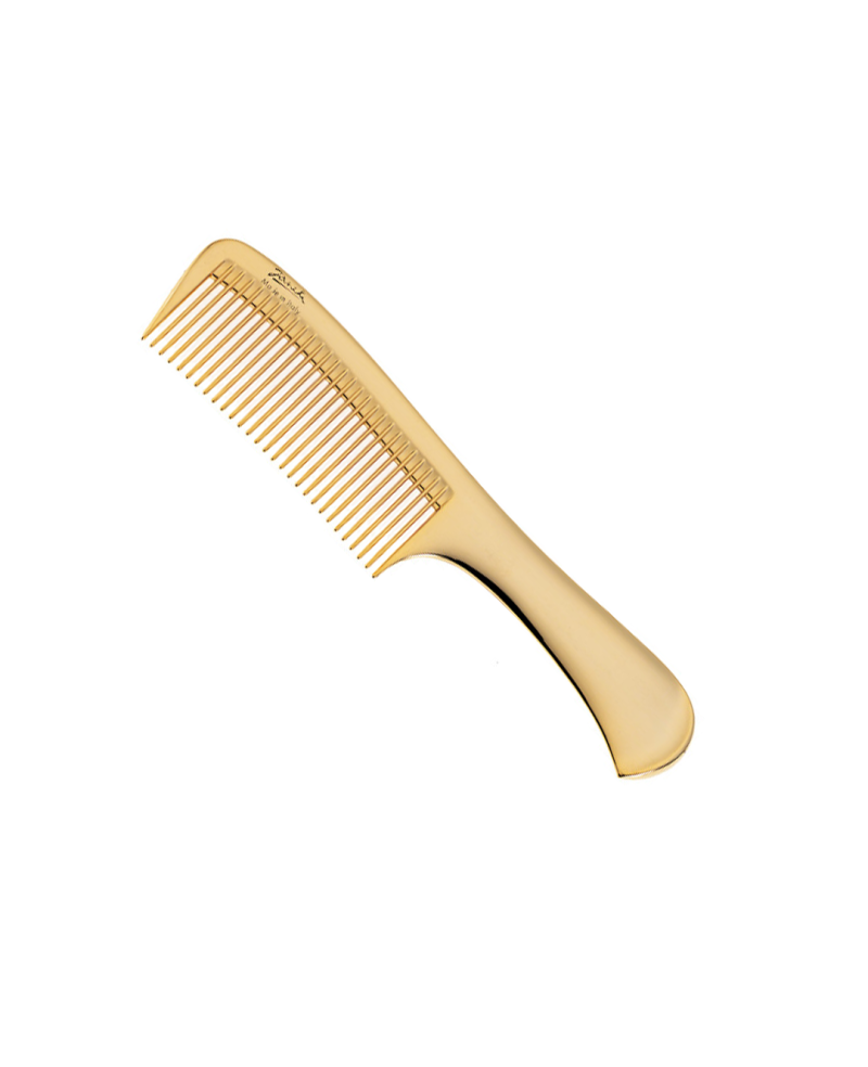 Janeke Golden wide-teeth comb with handle 22x4,5 cm - COD. AU825 Novità