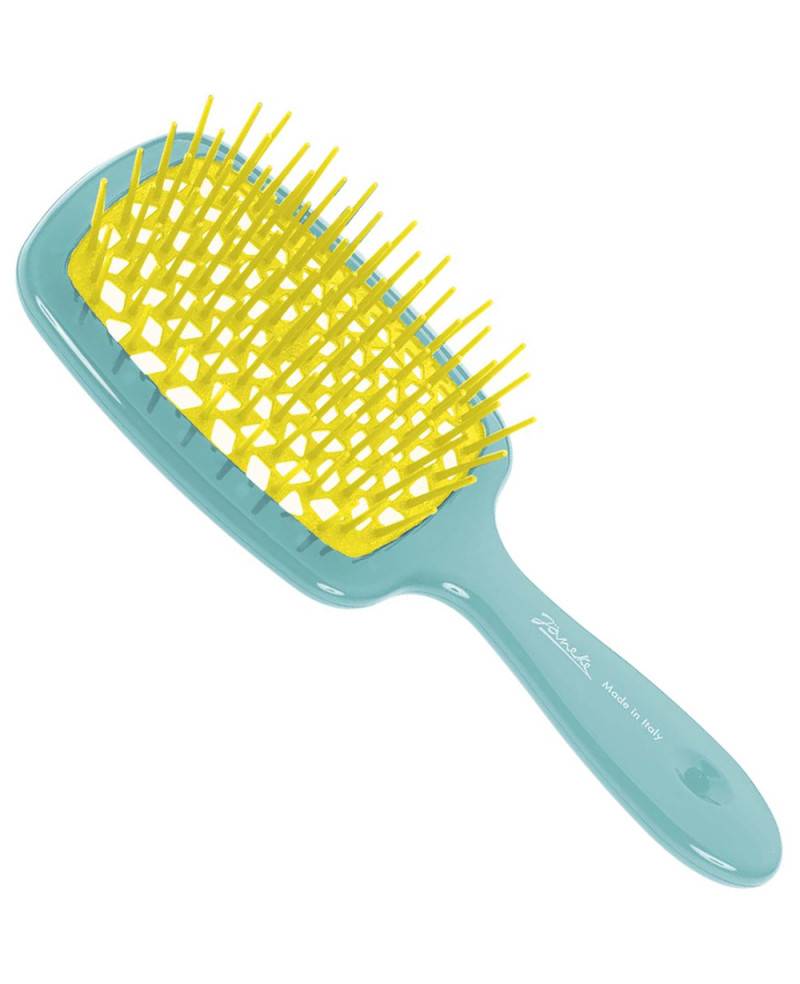 Janeke Spazzola Superbrush colore Turchese e Giallo – 86SP226 TSE Offerta per la Festa della Mamma