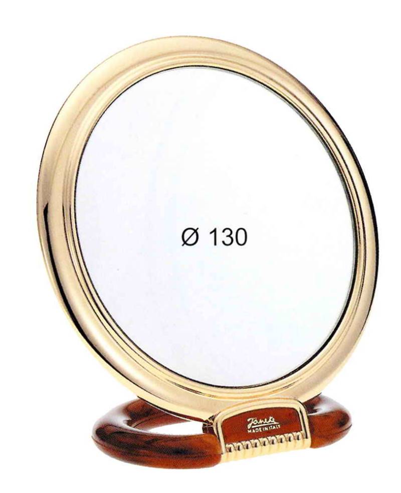Janeke Specchio da tavolo, colorazione oro e tartaruga, con ingrandimento x3, diametro 13 cm - cod. AU466.3 DBL Offerta speciale della fabbrica