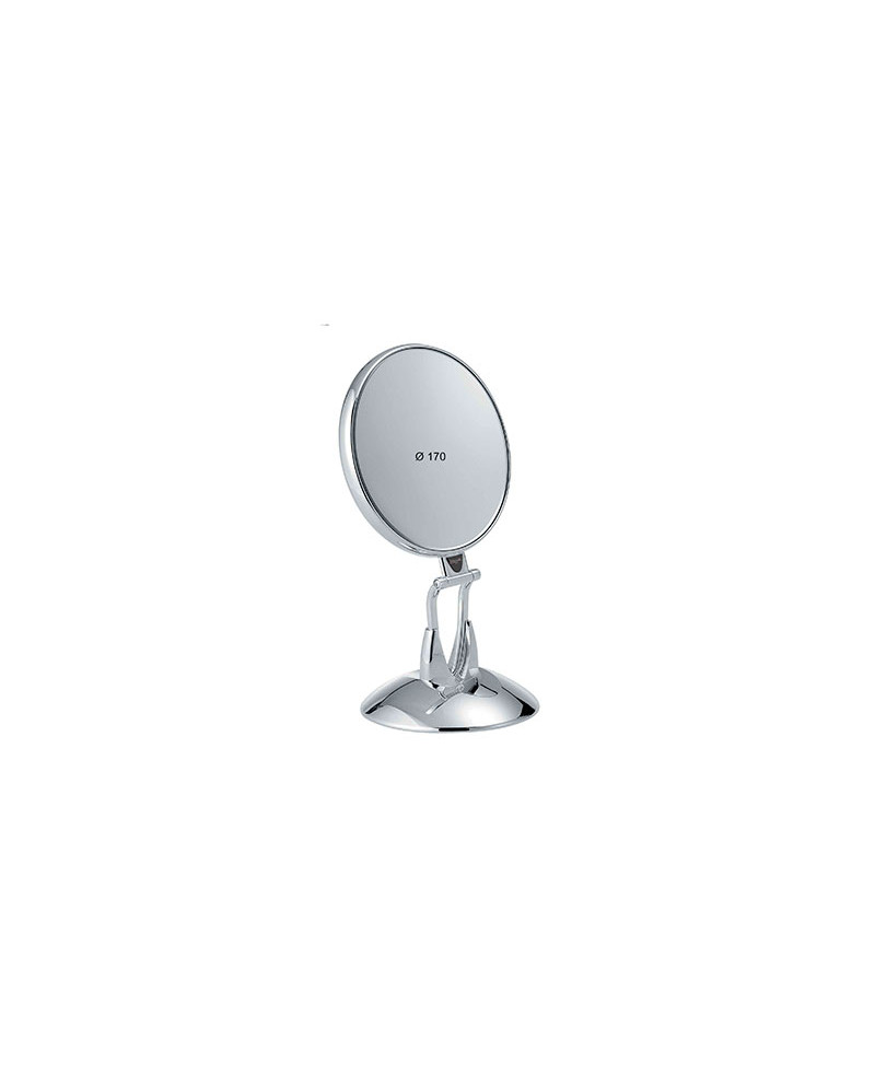 Janeke Specchio da tavolo argento, con base di supporto, ingrandimento x3, diametro 17 cm - cod. CR447.3 SU Enormi sconti
