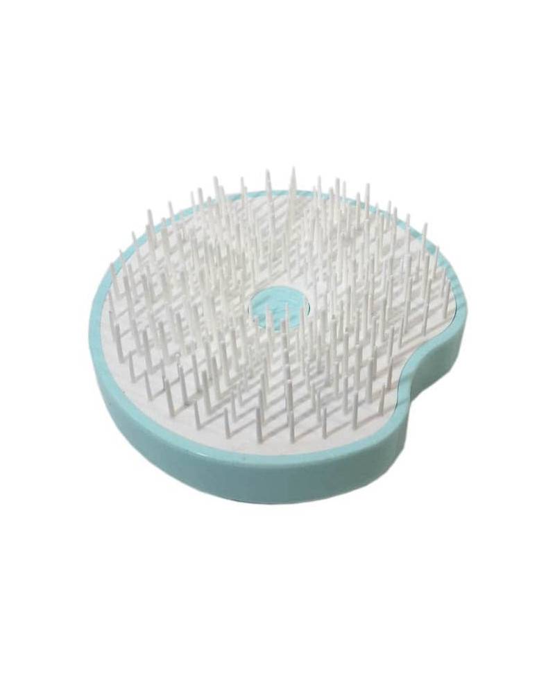 Janeke Spazzola Pomme Brush, compatta ed ergonomica con impugnatura palmare e specchio, diametro 84, colore turchese - cod. 93SP228 TSE In vendita