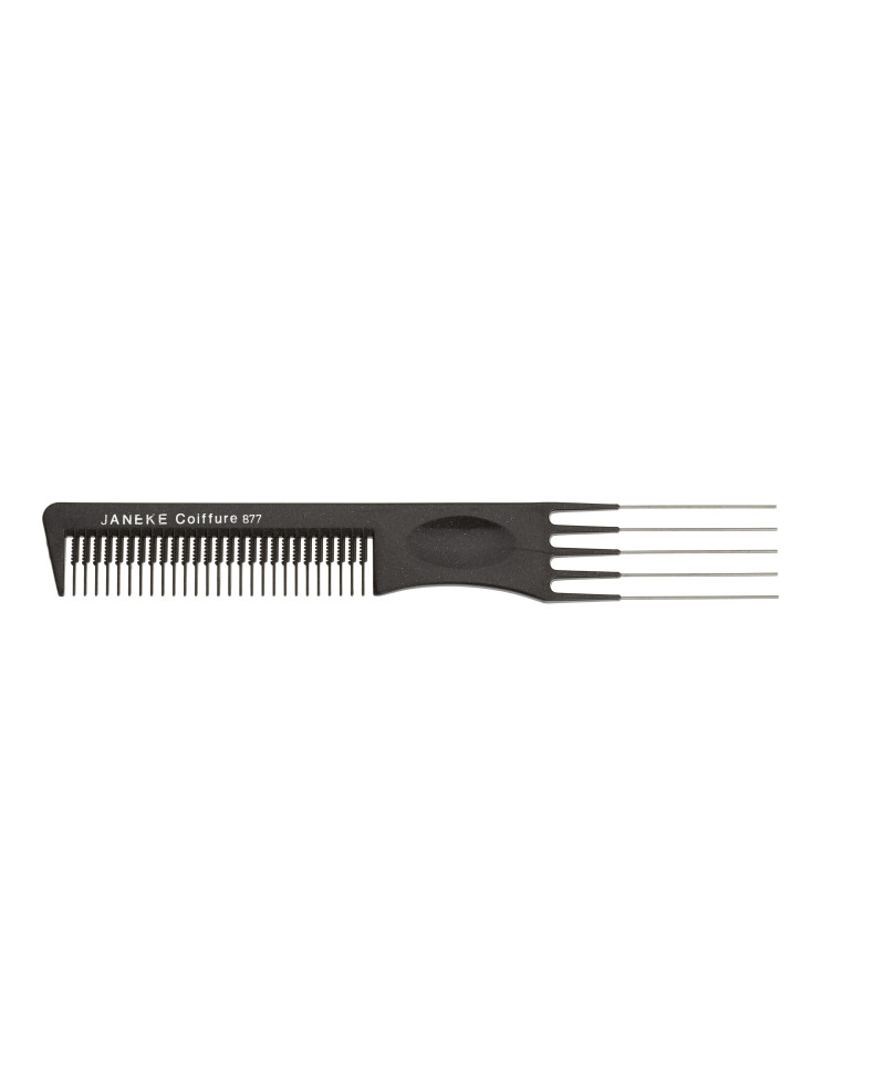 Janeke Comb with metal pick 19,5 cm - cod. 57877 Italia