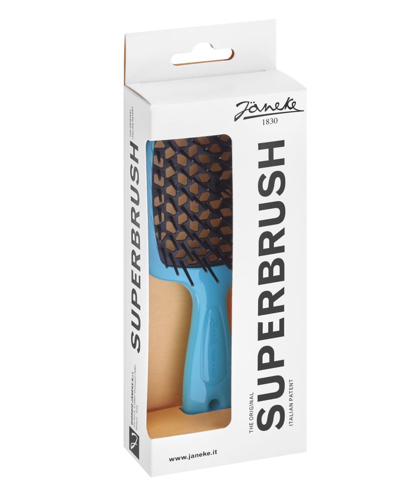 Janeke Spazzola small Superbrush colore turchese/nero – 72SP234TSE Saldi Di Fabbrica