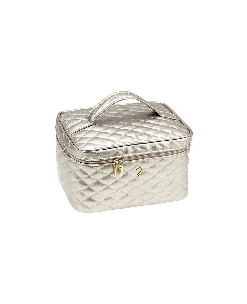 Janeke Beauty da viaggio trapuntato grande, bronzo - cod. A6151VT BRO Offerta natalizia