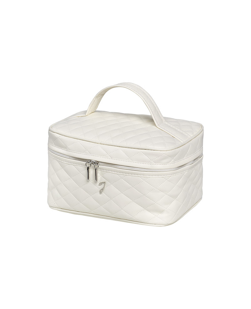 Janeke Beauty da viaggio trapuntato medio, beige - cod. A6152VT BEI Prezzo basso