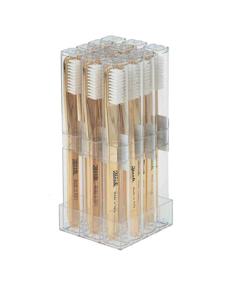 Janeke Kit 12 Spazzolini da denti dorati - Cod. AUSP50/12 Qualità