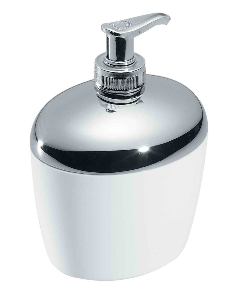Janeke Dispenser sapone liquido cromo e bianco - Cod. CR539 BIA Acquista Ora