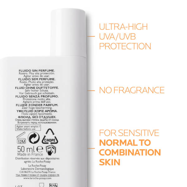 La Roche-Posay La Roche-Posay Anthelios UVMune 400 Invisible Fluid Tinted SPF50+ 50ml Fino al 50% di sconto
