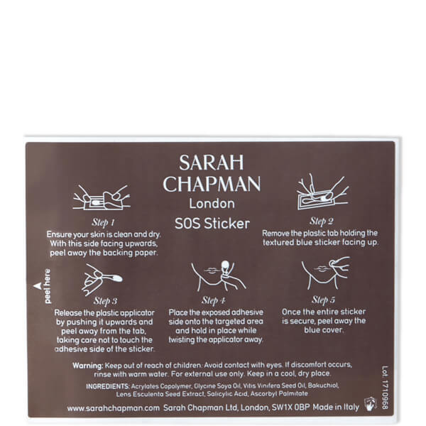 Sarah Chapman Sarah Chapman Skinesis Spot SOS Sticker - 20 patch Consegna Veloce