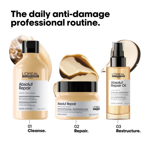 Lu0027Oréal Professionnel Olio Leave in Serie Expert Absolut Repair 10 in 1 for Dry and Damaged Hair L’Oréal Professionnel 90ml Solo un giorno rimasto