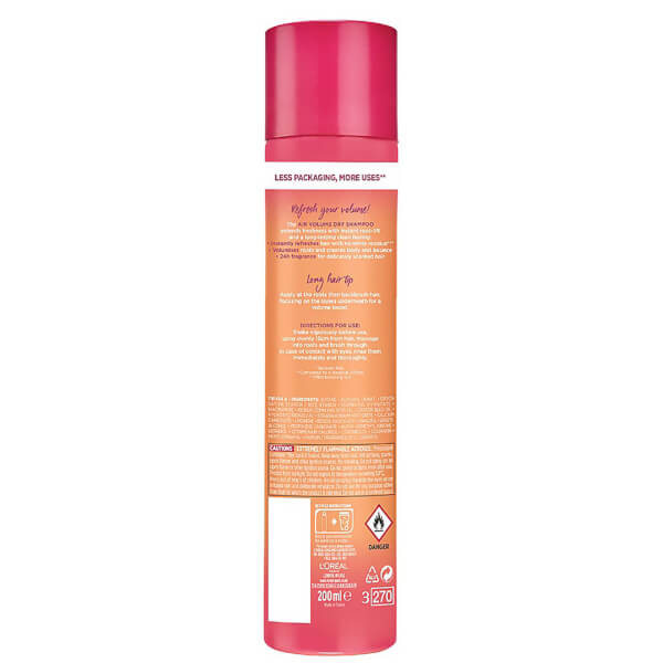 Lu0027Oréal Paris L'Oréal Paris Elvive Dream Lengths Air Volume Cleansing Dry Shampoo 150ml Duty-free