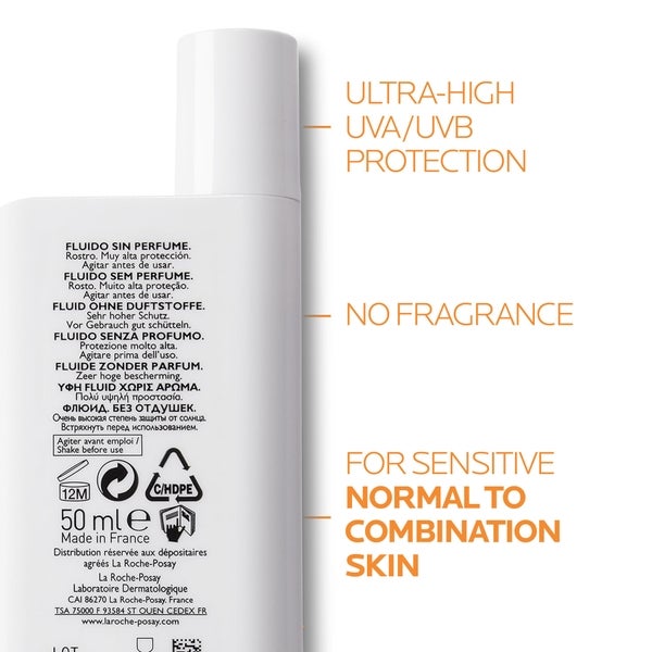 La Roche-Posay La Roche-Posay Anthelios UVMune 400 Invisible Fluid SPF50+ Crema solare 50ml Outlet