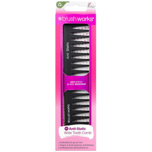 brushworks brushworks HD Pettine antistatico a denti larghi Smaltimento dello stoccaggio