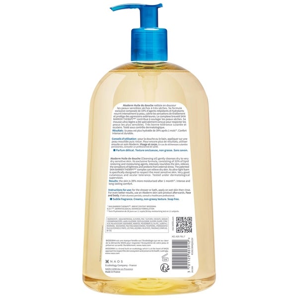 Bioderma Bioderma Atoderm Huile de douche olio detergente contro le irritazioniPelle da secca sensibile ad atopica Presa