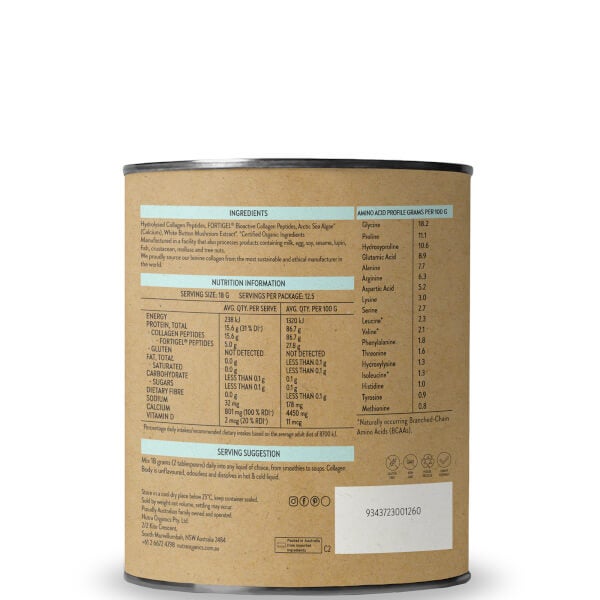 Nutra Organics Nutra Organics Collagen Body - Unflavoured 225g Vendite stagionali