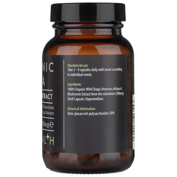 KIKI Health KIKI Health Organic Chaga Extract Mushroom (60 Vegicaps) Offerta per la Festa della Mamma