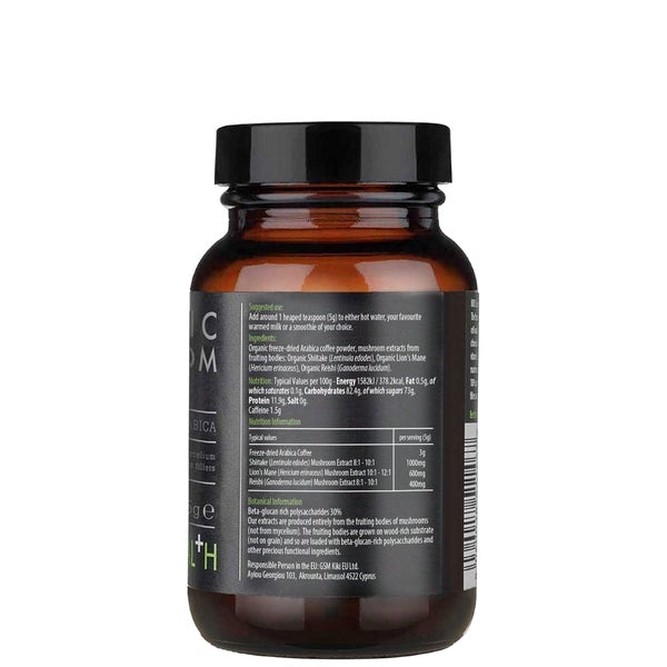 KIKI Health KIKI Health Organic Mushroom Extract Coffee Powder 75g Offerta Giorno del Papà
