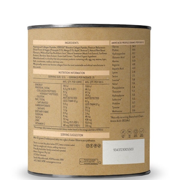 Nutra Organics Nutra Organics Collagen Beauty - Tropical 300g Offerta Anniversario