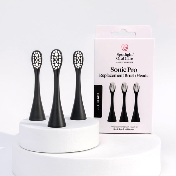 Spotlight Oral Care Spotlight Oral Care Sonic Pro Jet Black Replacement Heads Qualità Garantita