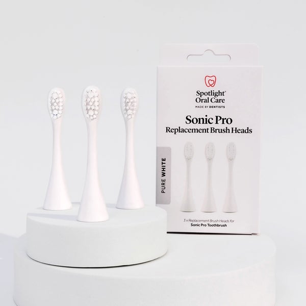 Spotlight Oral Care Spotlight Oral Care Sonic Pro Pure White Replacement Heads Promozione Limitata