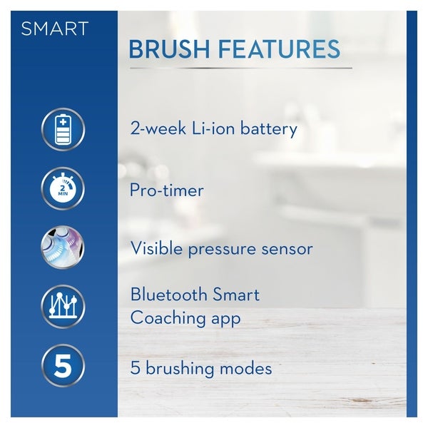 Oral-B Oral B Smart 6 - 6000N - White Electric Toothbrush Designed by Braun Sconto