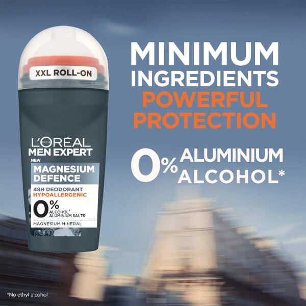 Lu0027Oréal Paris Men Expert L'Oréal Paris Men Expert Magnesium Defence Hypoallergenic 48 Hour Roll-On Deodorant 50ml Offerta Anniversario