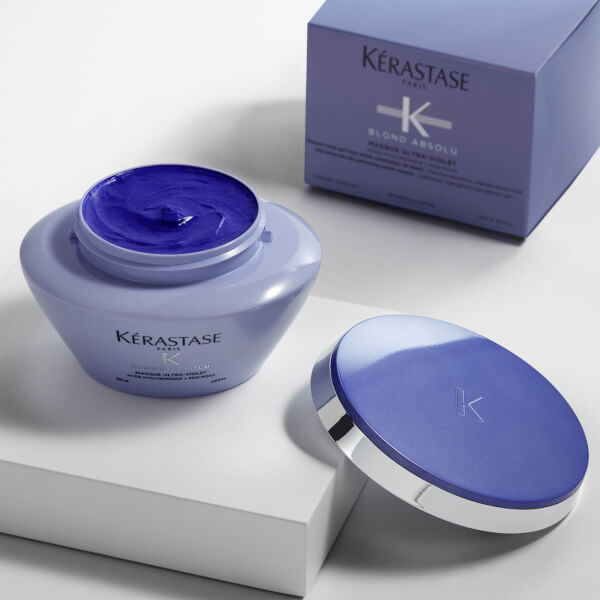 Kerastase Kérastase Blond Absolu Masque Ultra Violet maschera nutriente anti-ingiallimento 200 ml Trasporto libero internazionale