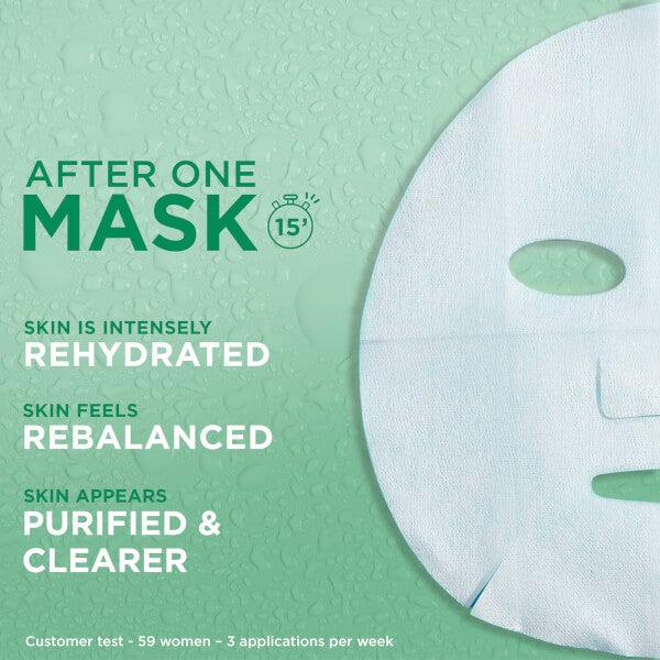 Garnier Garnier Moisture Bomb Green Tea Hydrating Face Sheet Mask for Combination Skin 32g Affare Del Giorno