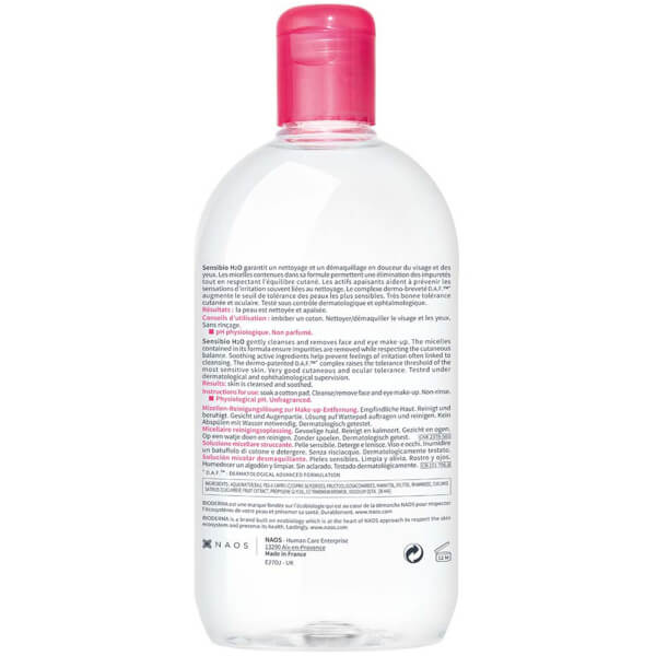 Bioderma Bioderma Sensibio H2O Acqua micellare detergente e struccante Pelle sensibile Esporta salva