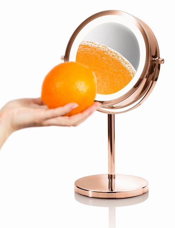 RIO RIO Rose gold mirror Specchietto cosmetico con illuminazione LED Promozione