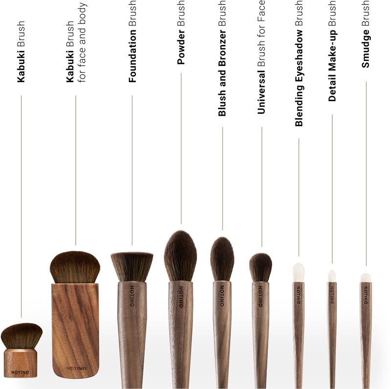 Notino Notino Wooden Collection Smudge brush pennello per le sfumature di ombretto Sconti VIP