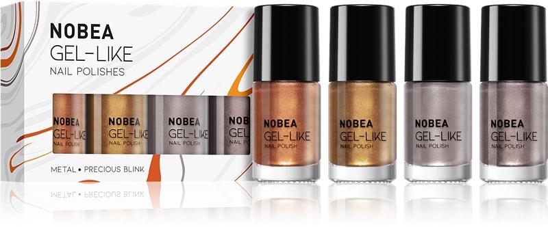 NOBEA NOBEA Metal Precious Blink Set set di smalti per unghie Offerta Pasqua