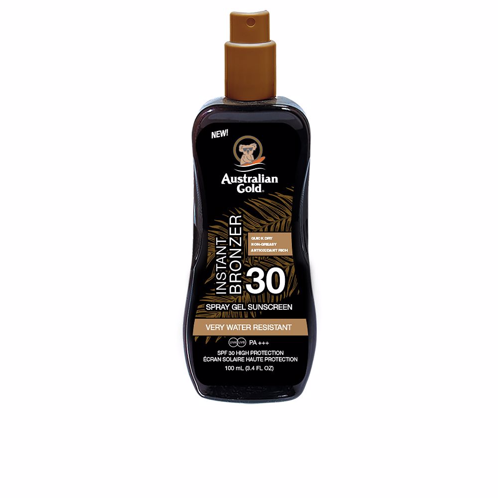 Australian Gold SUNSCREEN SPRAY GEL with instant bronzer SPF30 Saldi Di Fabbrica