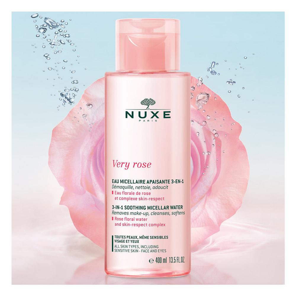 Nuxe VERY ROSE acqua micellare lenitiva 3in1 tutta la pelle Grande vendita
