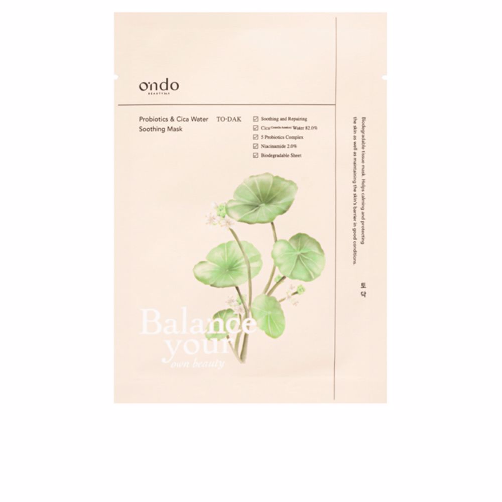 Ondo Beauty 36.5 PROBIOTICS & CICA WATER soothing mask Shopping online