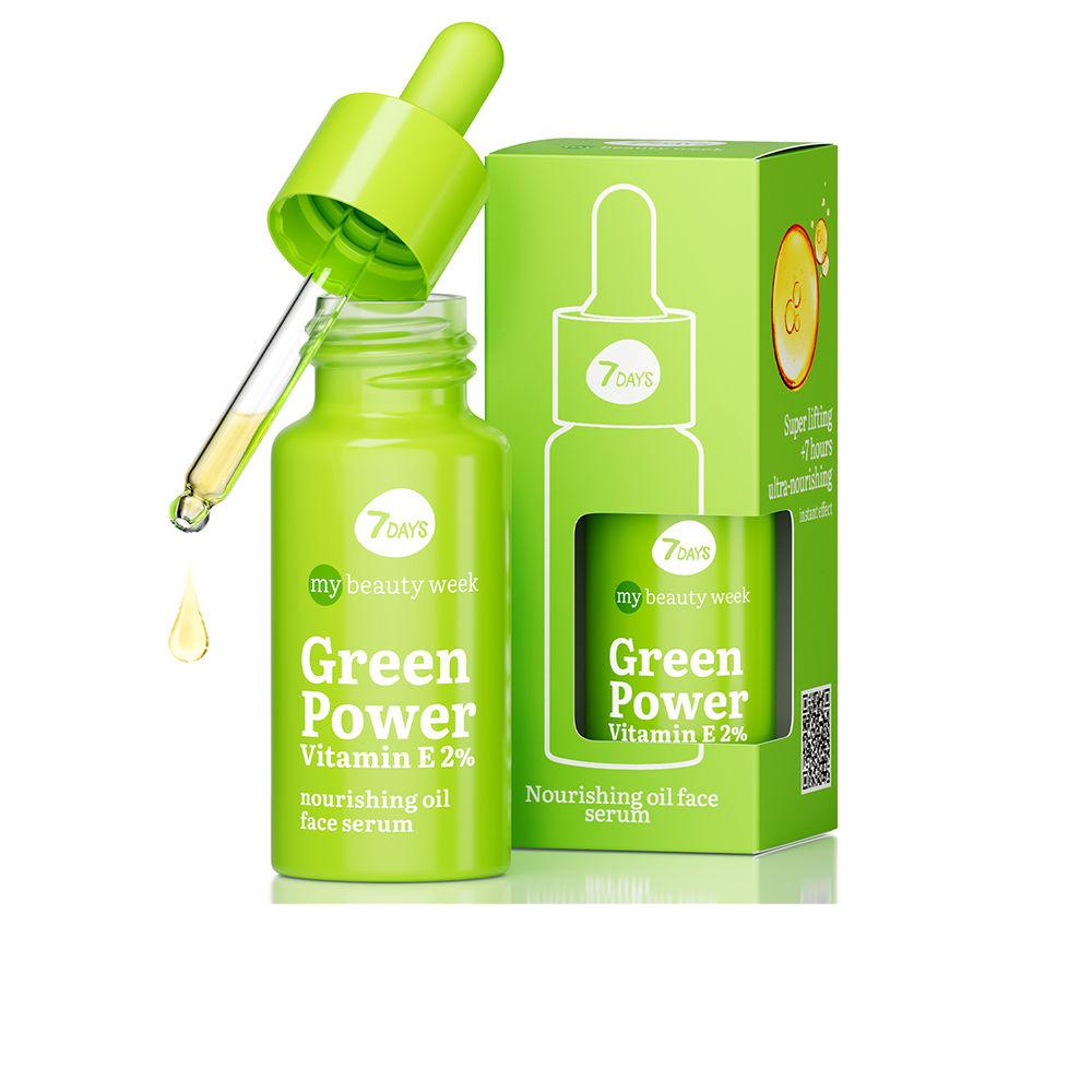 7days GREEN POWER VITAMINA E 2% Siero viso olio nutriente Saldi Di Fabbrica
