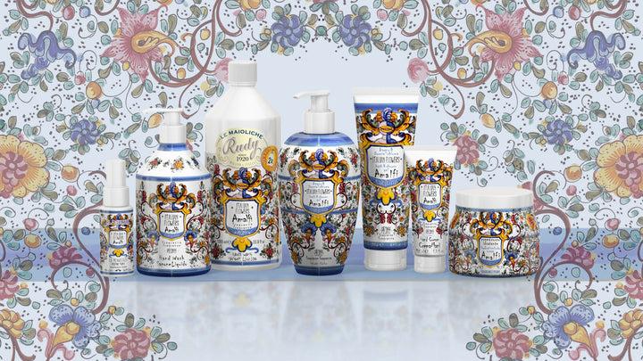 Rudy Profumi Bagno docciaschiuma da 700 mLfico nero e rosa biancaLinea Amalfi Qualità