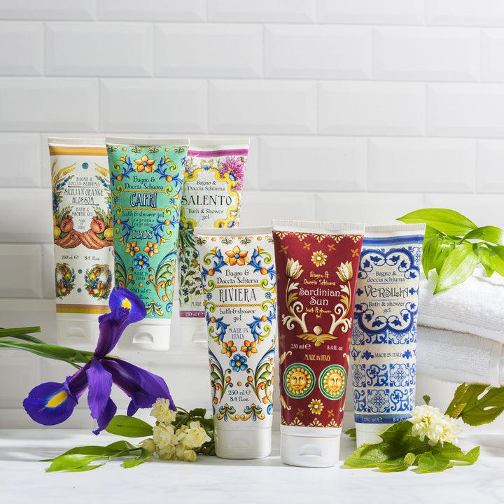Rudy Profumi Docciaschiuma in Tubo da 250 mLmirto e gingerLinea Erbe del Mediterraneo Duty-free