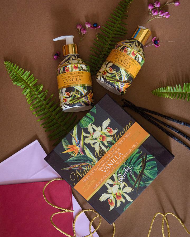 Rudy Profumi Scatola regalo con Crema Corpo & Mani + Bagno & Doccia Schiuma 250 mLNature&AromeLinea Vanilla Spedizione Gratuita