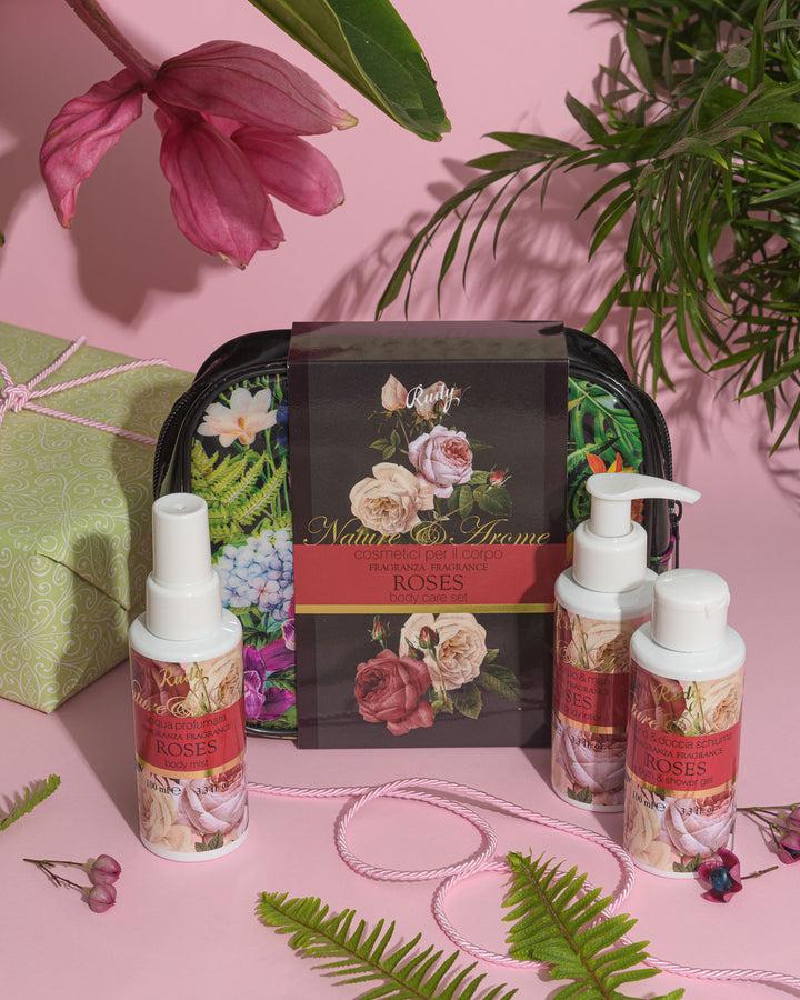 Rudy Profumi Pochette con Bagno & Doccia Schiuma Crema Corpo Acqua Profumata 100 mLNature&AromeLinea Roses Offerta settimanale